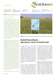 Biohaff Emeschbaach: Agriculture, nature et biodiversité - Etika