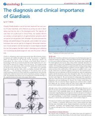 The diagnosis and clinical importance of Giardiasis
