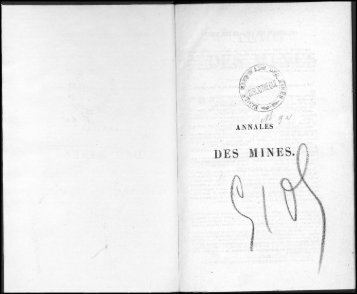 vil 9e- - Journal des mines et Annales des mines 1794-1881.