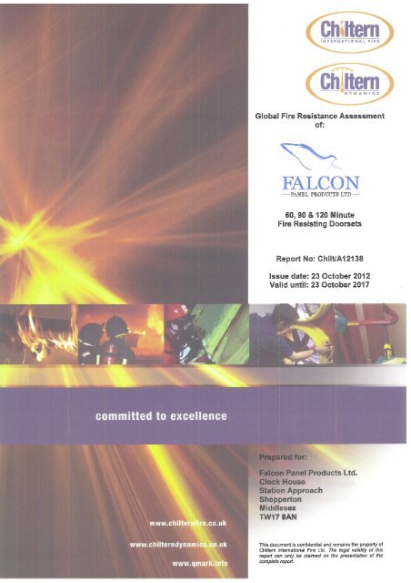 Chiltern A12138 .pdf - Falcon Panel Products