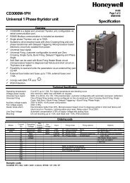 CD3000M-1PH Universal 1 Phase thyristor unit ... - Honeywell