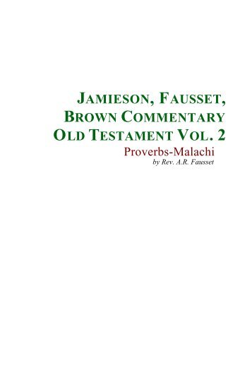 Jamieson Fausset Brown OT vol 2.pdf - Theology Tools