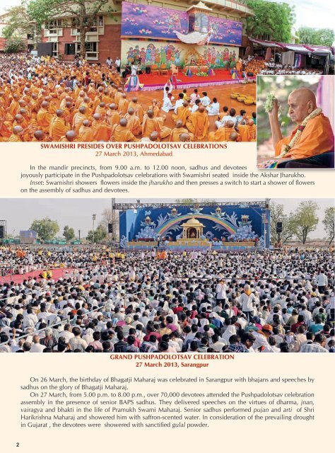 May-June 2013 Annual Subscription `80/- - Baps.org