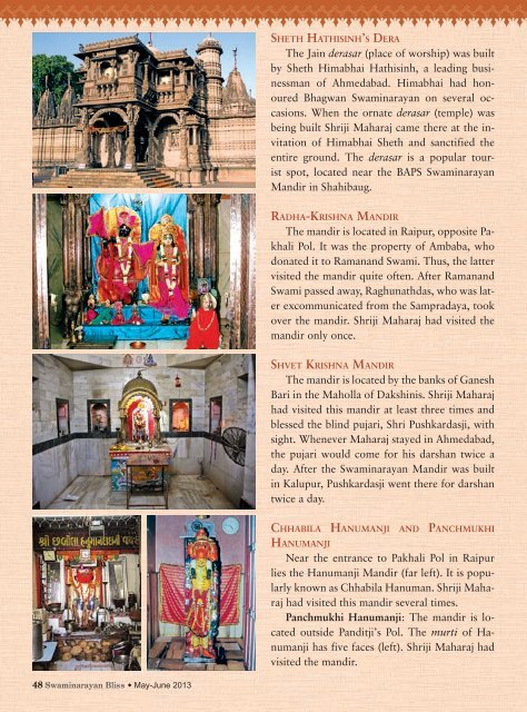 May-June 2013 Annual Subscription `80/- - Baps.org