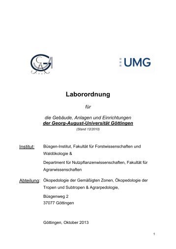 Laborordnung - wwwuser - GWDG