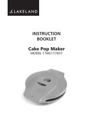 12 Hole Cake Pop Maker Instructions - Lakeland