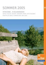 Sommercard 2005 - Ferienhaus Montjola, Pfunds, Tirol