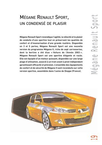 Présentation de la Mégane Renault Sport - Alpine Renault