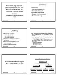 Brandschutzkonzept im Genehmigungsverfahren