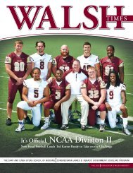 It's Official. NCAA Division II - Walsh University