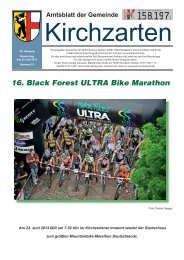 16. Black Forest ULTRA Bike Marathon - Gemeinde Kirchzarten