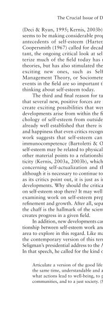 Self-Esteem Research, Theory, and Practice Toward a Positive ...