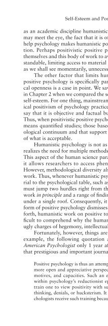 Self-Esteem Research, Theory, and Practice Toward a Positive ...