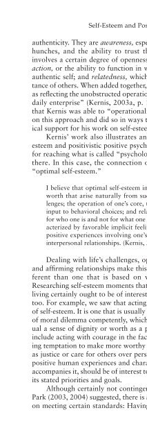 Self-Esteem Research, Theory, and Practice Toward a Positive ...