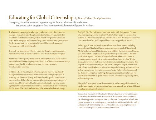Connecting to the world through global education page 13