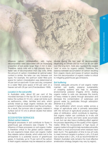 managing soil organic matter - Grains Research & Development ...