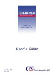 HCT-BERT/H User's Manual