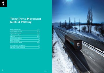 Tiling Trims, Movement Joints & Matting - trimline group - home