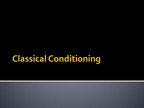 Learning Classical Conditioning Pdf Learning Classical Conditioning Pdf