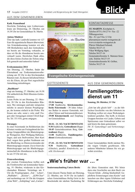 Ausgabe 23/2013 - Weingarten im Blick