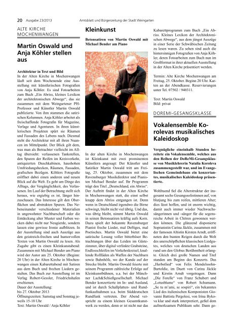 Ausgabe 23/2013 - Weingarten im Blick