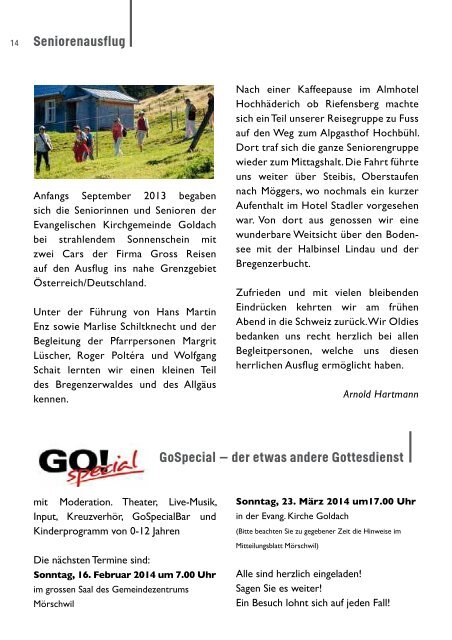 Kirchenpost - Evang.-ref. Kirchgemeinde Goldach