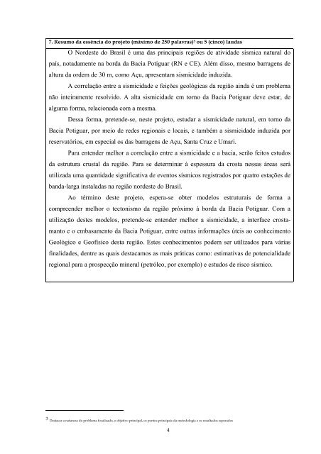 Estudo da Sismicidade e da Estrutura da Crosta Terrestre ... - FAPERN