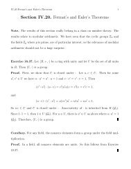 Section IV.20. Fermat's and Euler's Theorems - Etsu