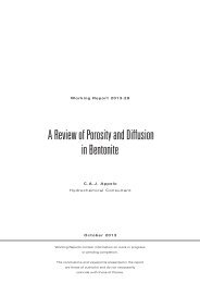 A review of porosity and Diffusion in Bentonite (pdf) (2.4 MB) - Posiva