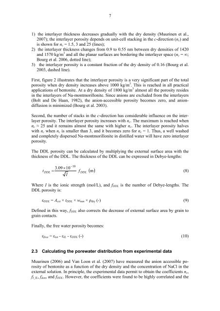 A review of porosity and Diffusion in Bentonite (pdf) (2.4 MB) - Posiva