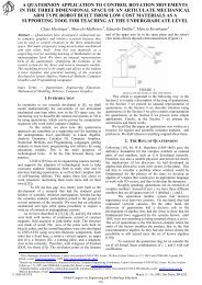 a quaternion application to control rotation movements in ... - Univates