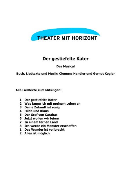 Der gestiefelte Kater - Theater mit Horizont