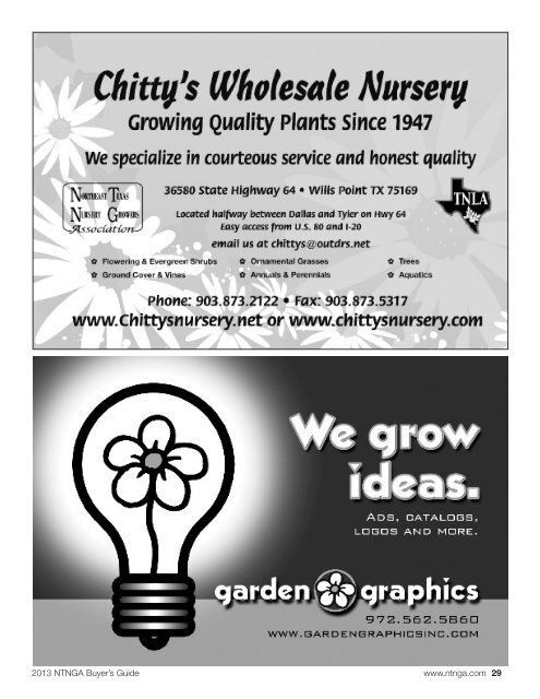 Buyer's Guide - NorthEast Texas Nursery Growers Association