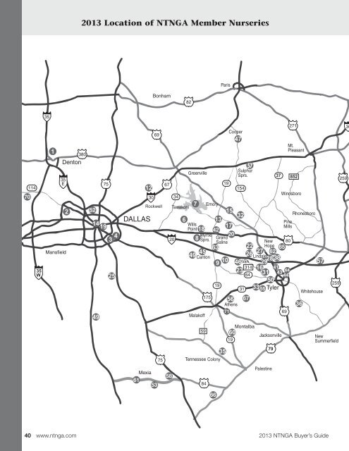 Buyer's Guide - NorthEast Texas Nursery Growers Association