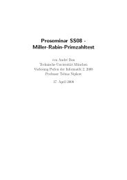 Miller-Rabin-Primzahltest - Software and Systems Engineering
