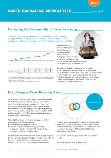 PAPER PACKAGING NEWSLETTER - Comieco