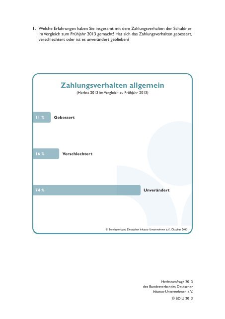 Herbstumfrage 2013 - Bundesverband Deutscher Inkasso ...