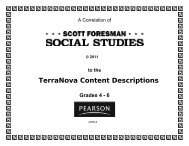 Scott Foresman Social Studies, c. 2011, Grades 4-6, to the ... - Pearson