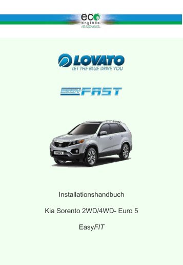Installationshandbuch Kia Sorento 2WD/4WD – Euro 5 EasyFIT