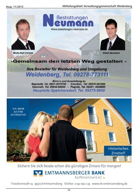 Ausgabe 11 / 2013 - Markt Weidenberg