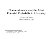 Noninterference and the Most Powerful Probabilistic Adversary