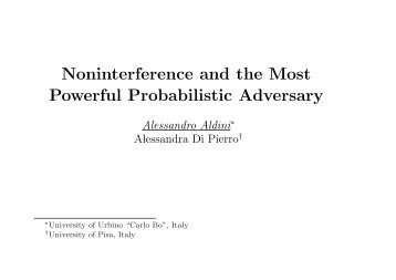Noninterference and the Most Powerful Probabilistic Adversary