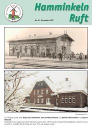 Hamminkeln Ruft, Ausgabe Nr. 40 - Dezember ... - HVV Hamminkeln