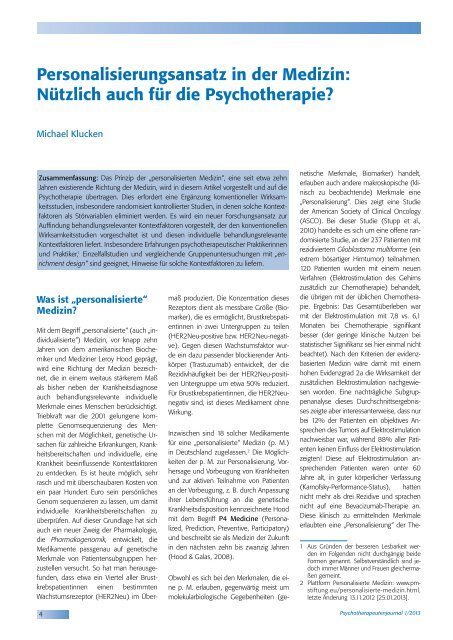 1/2013 - Psychotherapeutenjournal