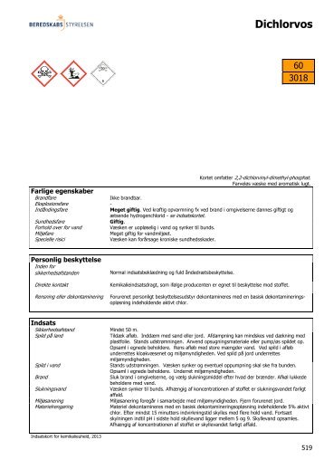 Dichlorvos - Information om farlige stoffer