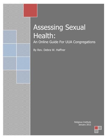 Assessing Sexual Health: - Unitarian Universalist Association of ...