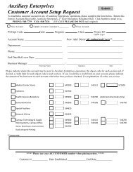 Account Setup Form - LSU Health Sciences Center New Orleans