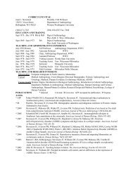 CURRICULUM VITAE Joan C. Stevenson Presently - Western ...