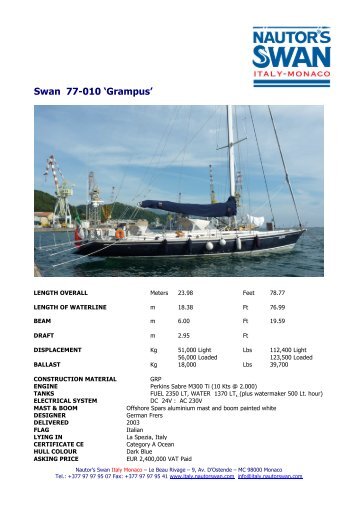 Swan 77-010 'Grampus'