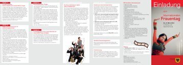 Flyer zum Frauentag - Dortmunder Forum Frau und Wirtschaft eV